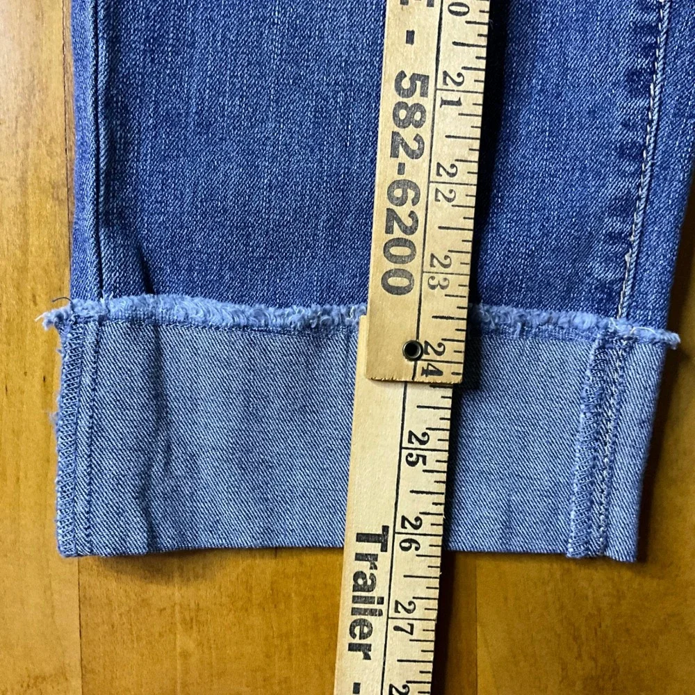 d. jeans Womens‎ Blue Denim Capri Pants Cuffed Jeans Size 30/30 - Picture 3 of 5